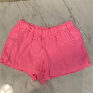Lilly Pulitzer pink linen shorts